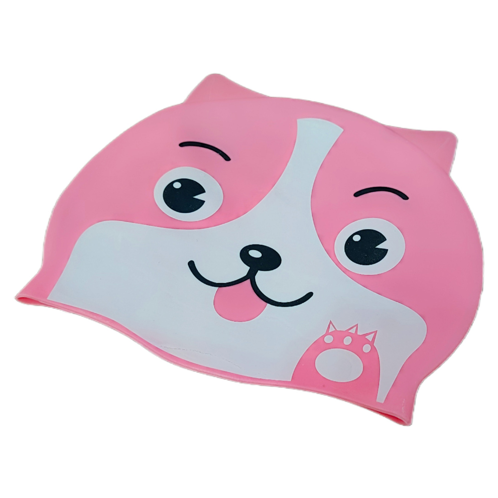 کلاه شنا بچه گانه طرح گربه صورتی